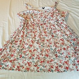 Torrid cream floral lace sundress